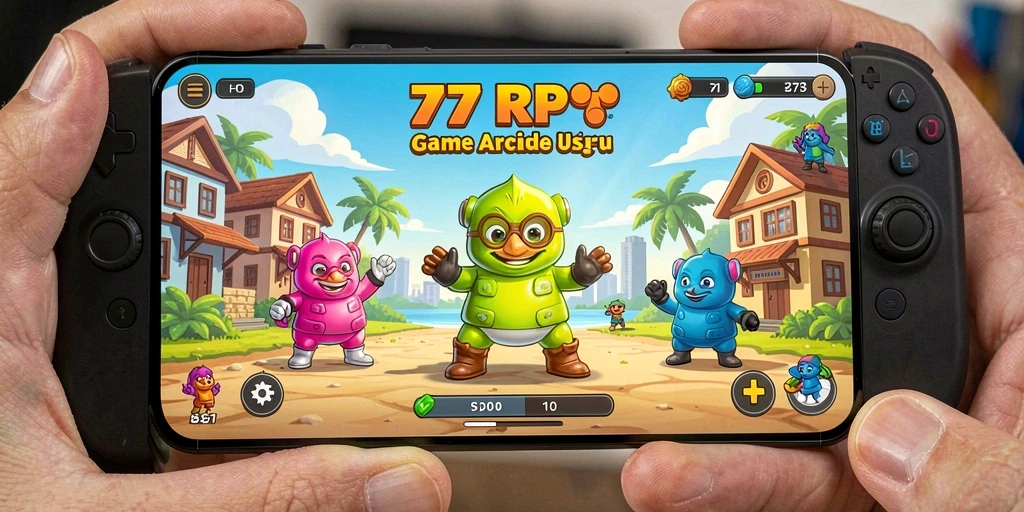 Screenshot gameplay 77RP menampilkan momen aksi yang mendebarkan.