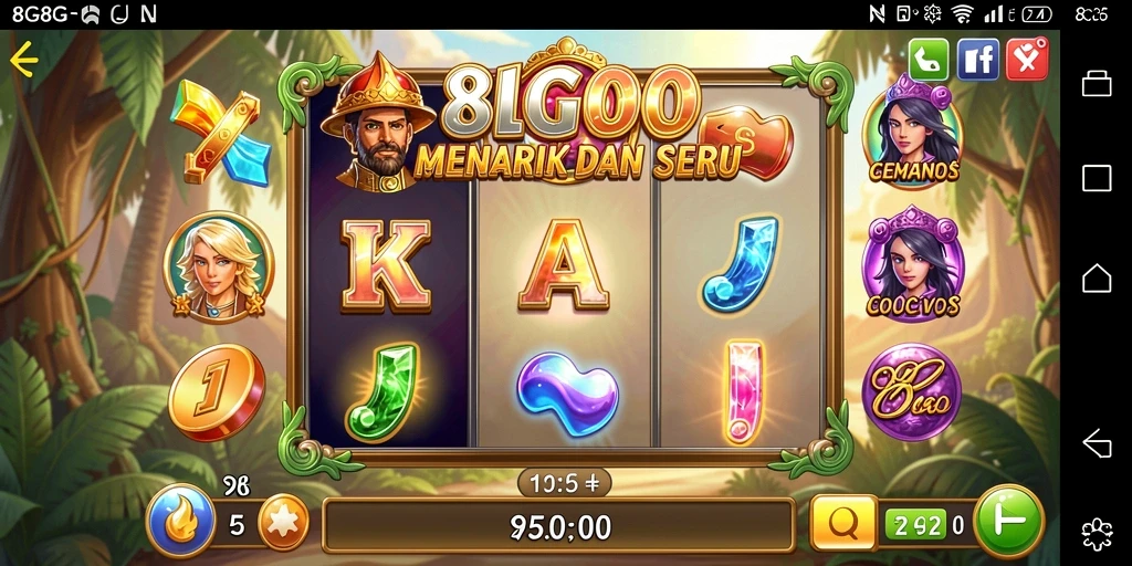 Tampilan gameplay fascinasi dari permainan Slot 8G8G.