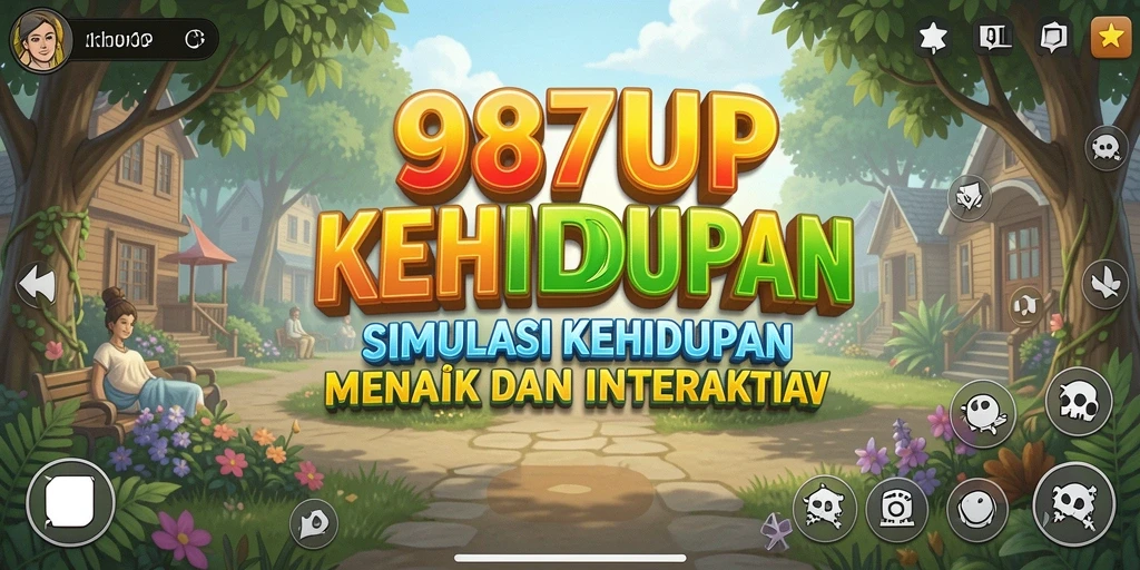 Tampilan gameplay 987UP yang penuh warna dan interaktif.