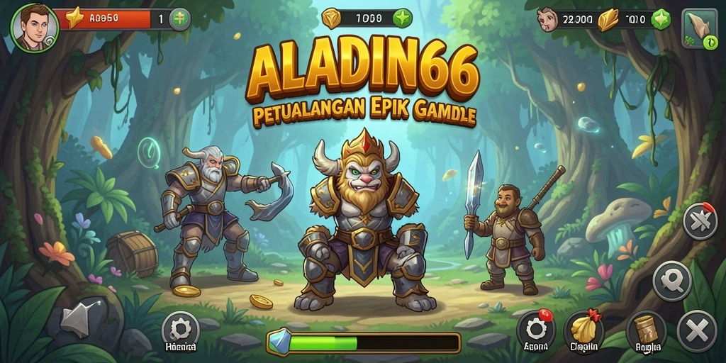 Tampilan memukau dari gameplay ALADIN66 yang seru.