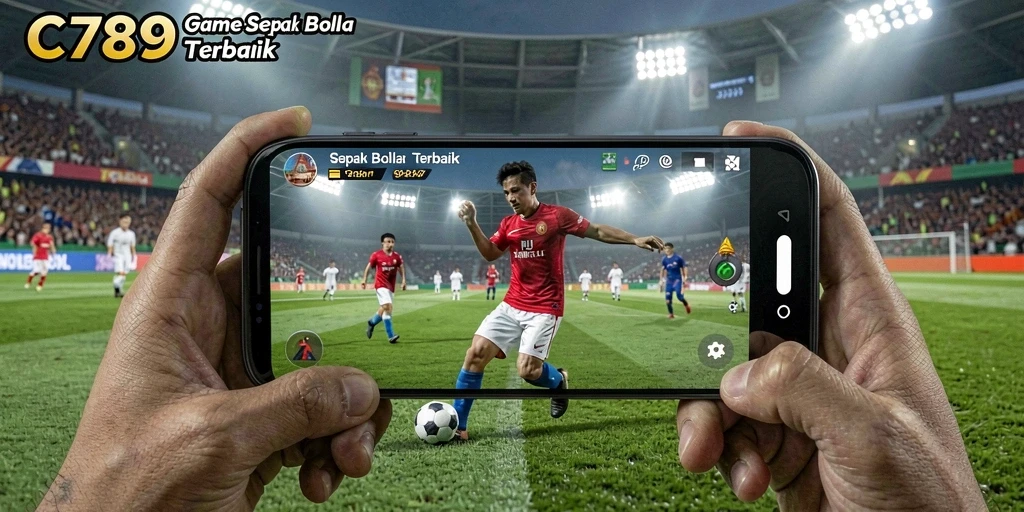 Screenshot menampilkan pertandingan sepak bola yang mendebarkan dalam C789.