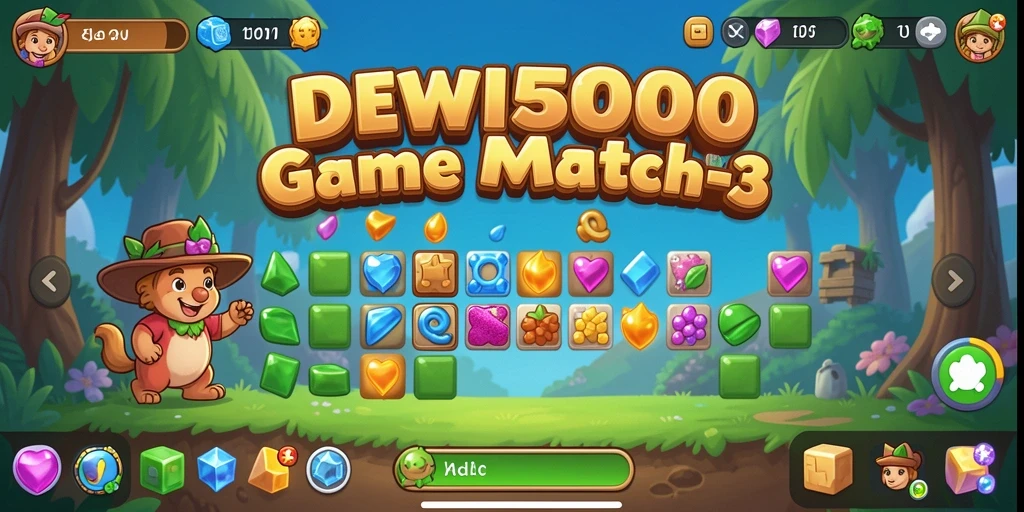 Tampilan permainan DEWI5000 yang seru dan menantang.