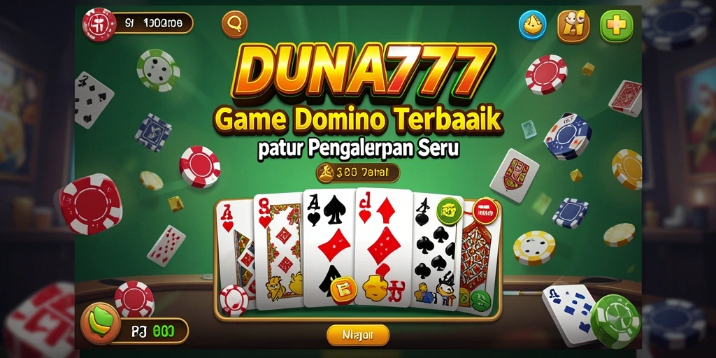 Screenshot gameplay Domino yang seru dan menarik di DUNIA777.