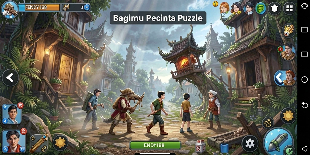 Tampilan gameplay FENDY188 dengan tantangan teka-teki yang menarik.