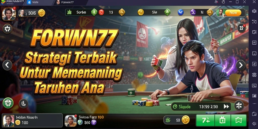 Screenshot gameplay FORWIN77 menampilkan pertempuran strategi yang mendebarkan.
