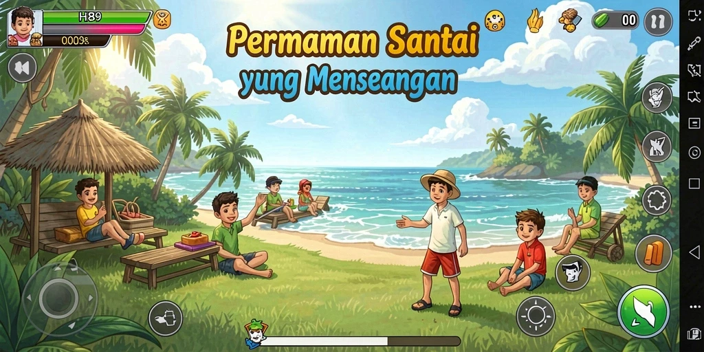 Screenshot H89 menampilkan gameplay seru dan penuh warna.