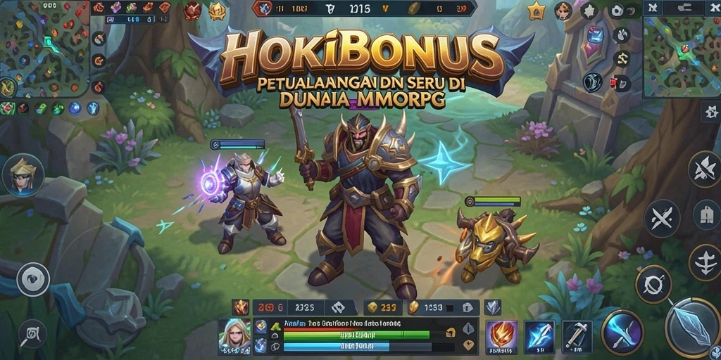 Gameplay seru HOKIBONUS dengan pertarungan epik MMORPG.