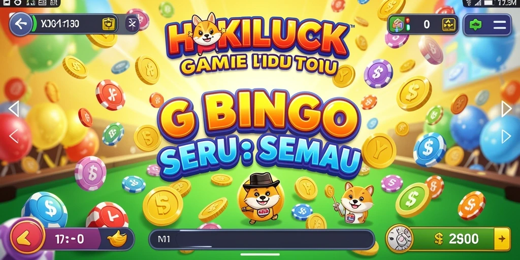 Tampilan menarik dari permainan Bingo HOKILUCK yang seru.