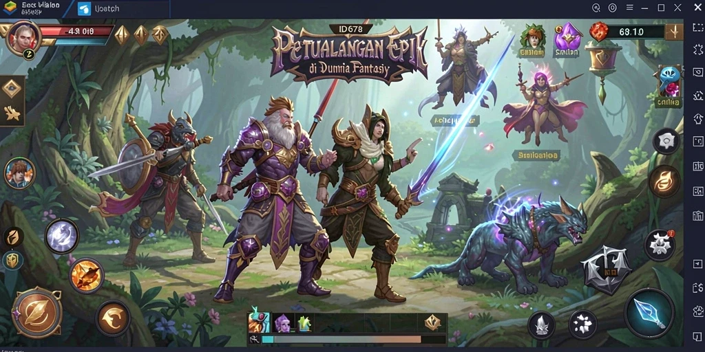 Tampilan seru dari gameplay ID678 yang menarik dan menantang.