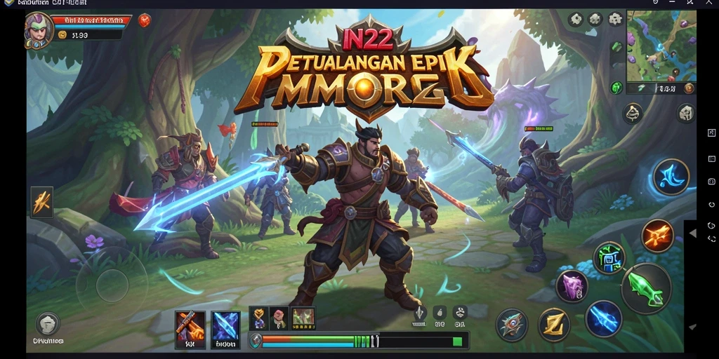 Tampilan gameplay <strong>IN22</strong> yang seru dengan pertarungan epik dan eksplorasi dunia.