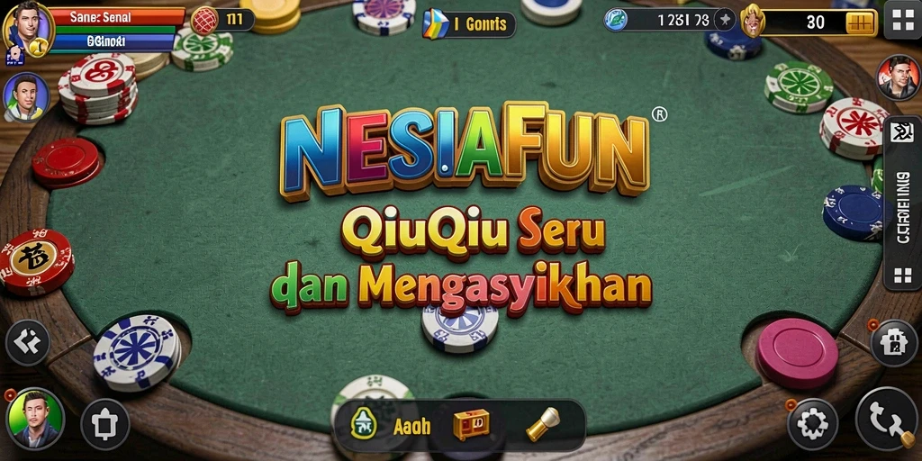 Tampilan gameplay QiuQiu yang menarik dan interaktif.
