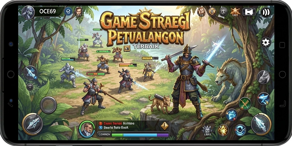 Gameplay OCE69 menampilkan pertempuran strategis yang menarik.