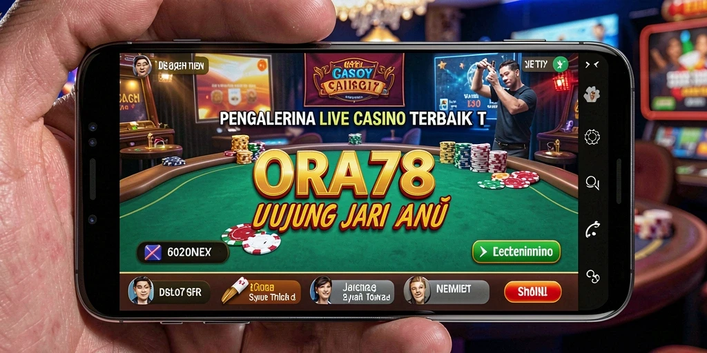 Tampilan menarik dari gameplay Live Casino di ORA78.