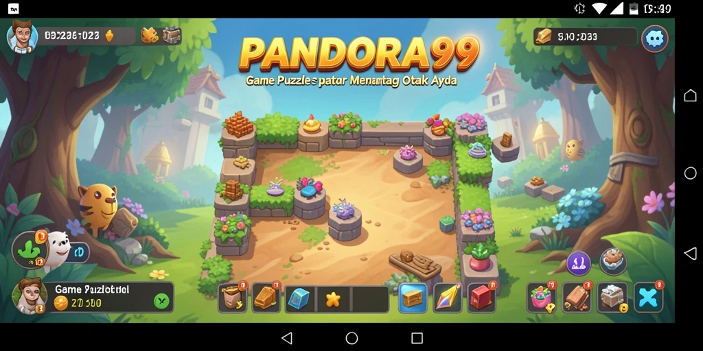 Tampilan gameplay menantang di PANDORA99 dengan grafis yang menarik.