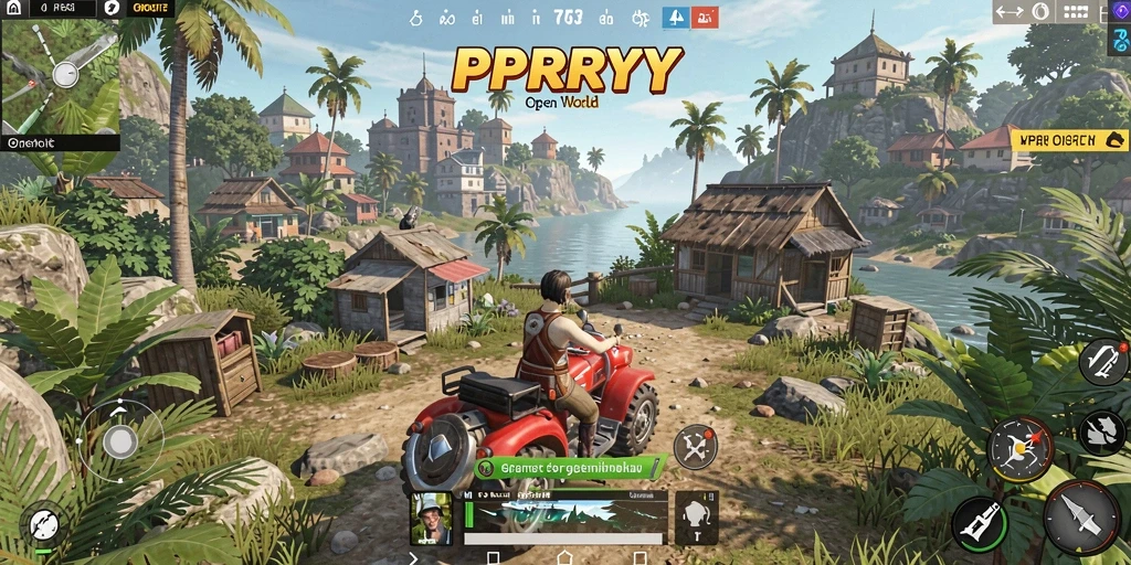 Tampilan gameplay PPRRYY yang menampilkan petualangan Open World yang seru.