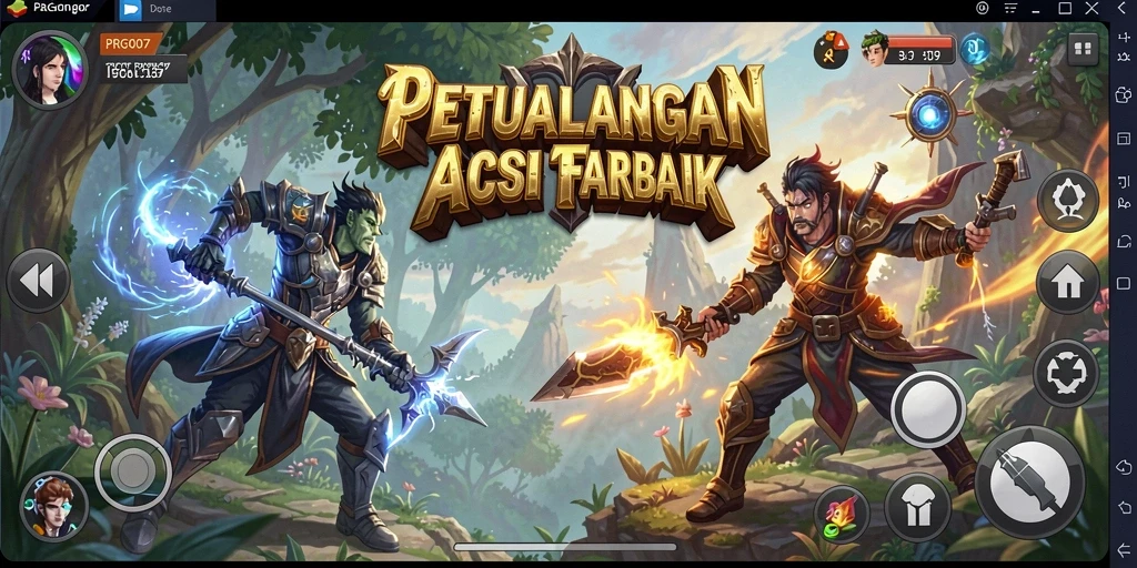 Tangkapan layar dari gameplay seru PRG007 yang penuh aksi.