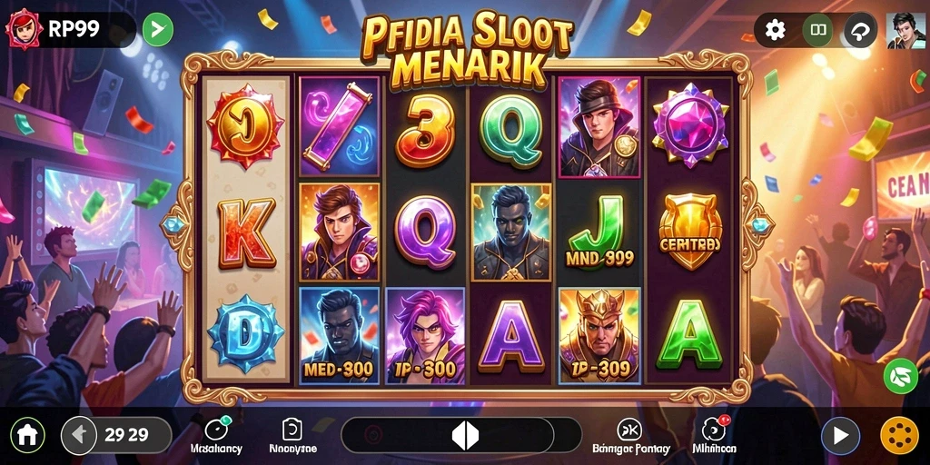 Tampilan gameplay Slot RP99 yang mengasyikkan dan interaktif.