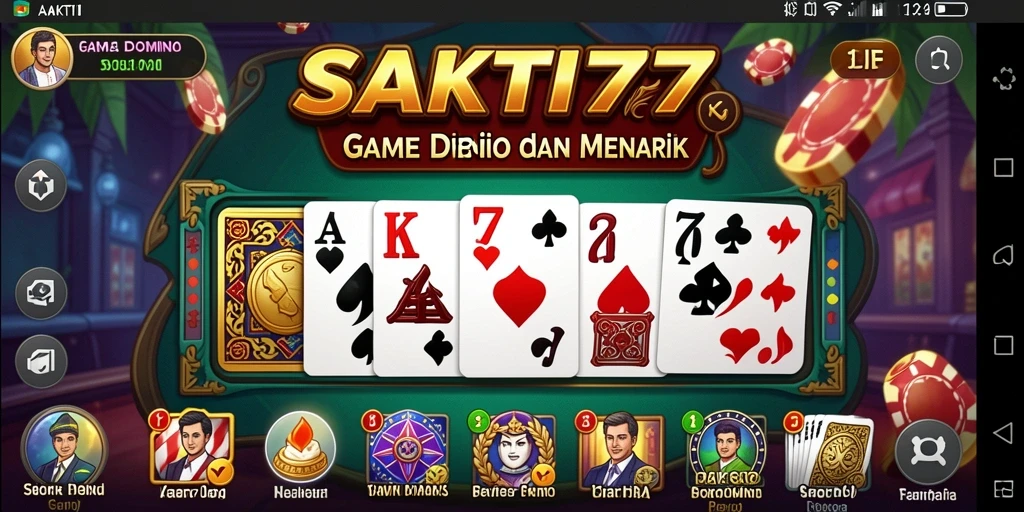 Screenshot SAKTI77 menampilkan aksi seru permainan Domino.
