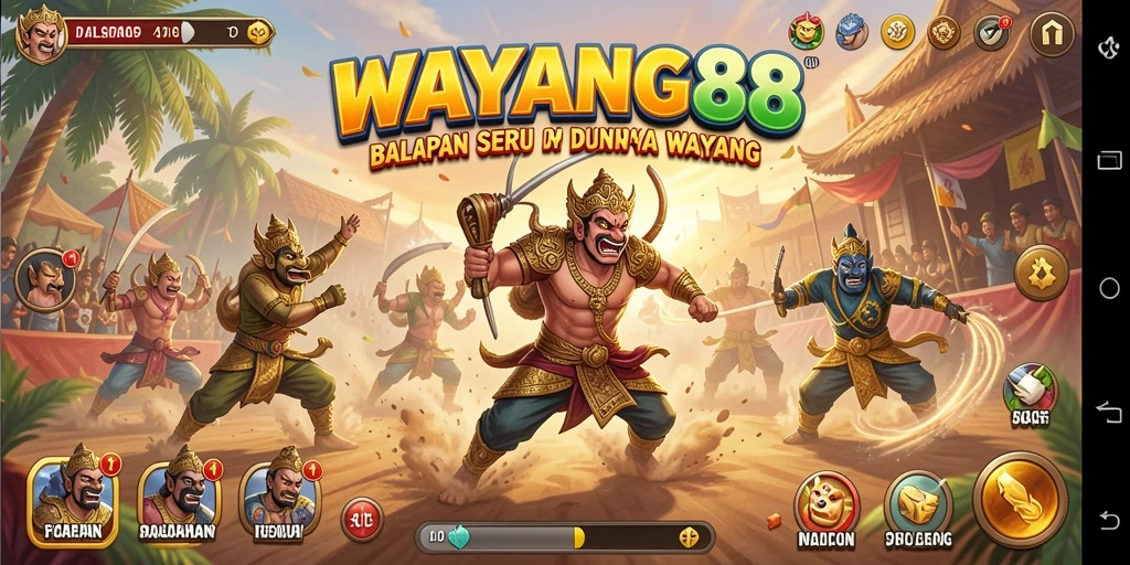 Tangkapan layar utama WAYANG88 menampilkan aksi balapan yang mendebarkan.