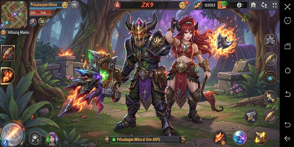Screenshot gameplay ZK9 menampilkan aksi pertempuran yang seru.