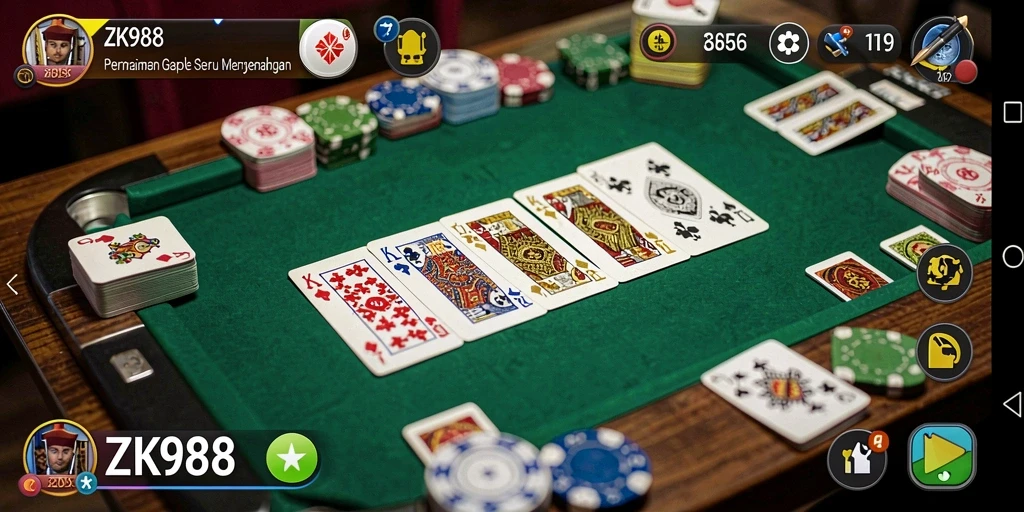 Tampilan gameplay ZK988 yang seru dan interaktif.