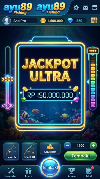 Tampilan utama aplikasi ayu89 dengan berbagai kategori.